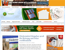 Tablet Screenshot of heizsparer.de